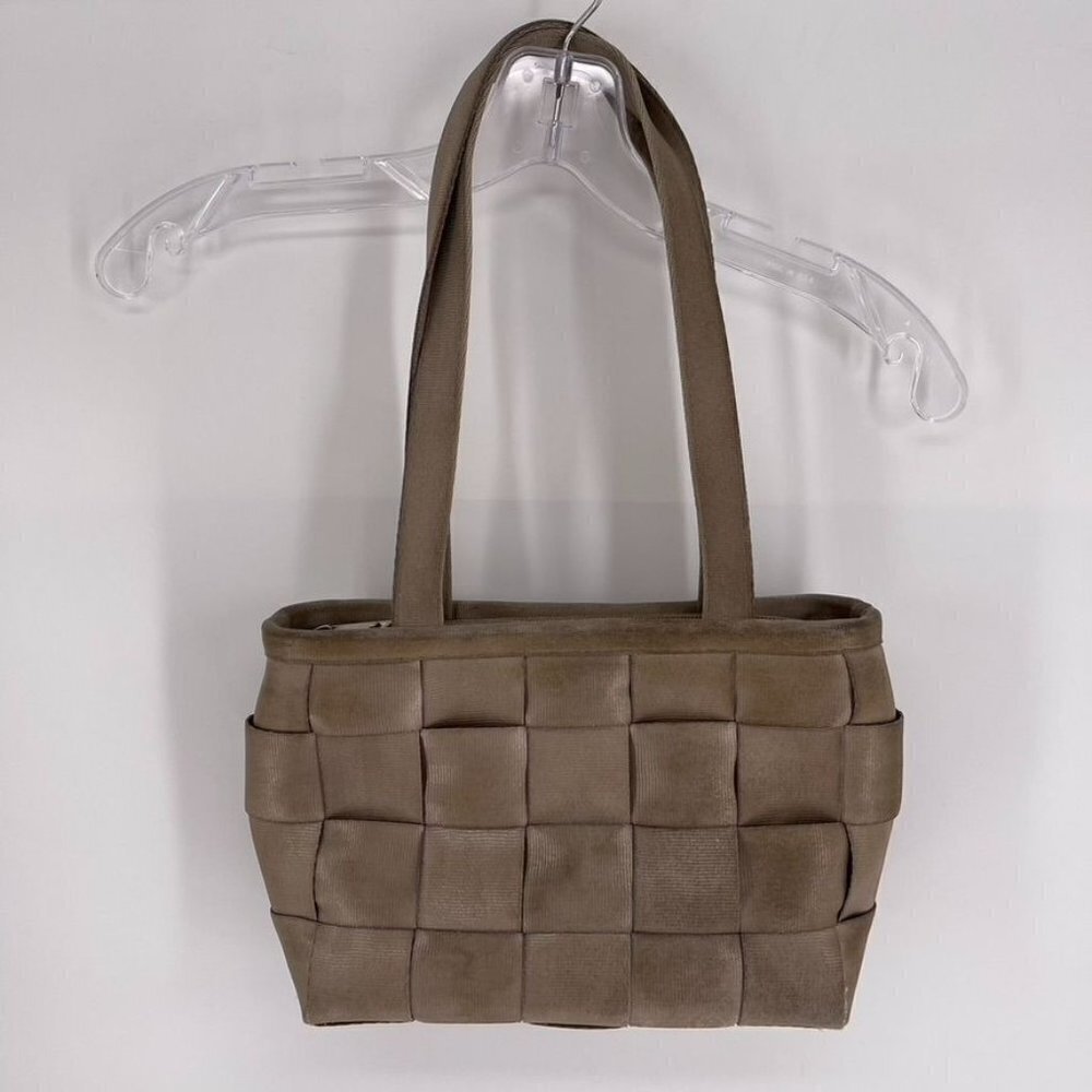 Harveys Medium The Original Seatbelt Bag Gray Taupe Tote Shoulder Bag